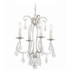 Crystorama Lighting Ashton Olde Silver Crystal Chandelier