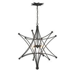 Astro 4-Light Chandelier in Black by Crystorama Lighting