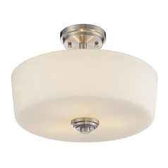 Lamina Brushed Nickel Semi-Flush Mount by Z-Lite