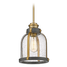 Burren Bronze & Brass Mini Pendant by Z-Lite