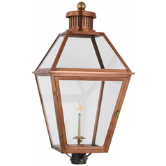Chapman & Myers Stratford Gas Post Lantern in Copper by VC Signature