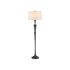 Mirage Floor Lamp in Black by Currey & Company Lighting