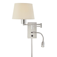 George's Reading Room Convertible Wall Lamp in Chrome by George Kovacs