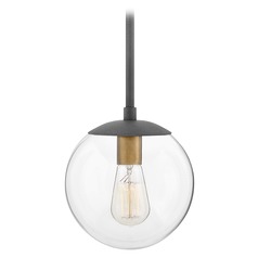 Warby 10.75-Inch Pendant in Aged Zinc & Heritage Brass by Hinkley Lighting