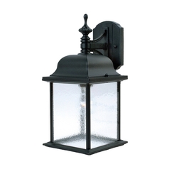 Seeded Glass Outdoor Wall Light Black by Maxim Lighting