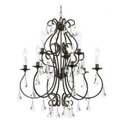 Crystorama Lighting Ashton English Bronze Crystal Chandelier