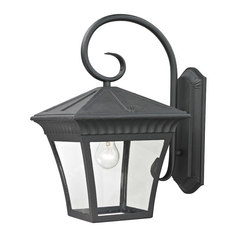 Elk Lighting Ridgewood Matte Textured Black Outdoor Wall Light