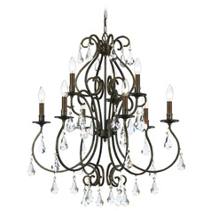 Crystorama Lighting Ashton English Bronze Crystal Chandelier