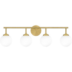 Eloise Aged Brass Bathroom Light by Quoizel Lighting