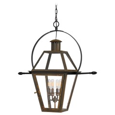 Rue De Royal Industrial Bronze Outdoor Hanging Light by Quoizel Lighting