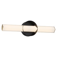 Inner Circle LED Sconce in Coal & Honey Gold by George Kovacs