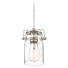 Antebellum Brushed Nickel Mini Pendant by Nuvo Lighting