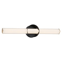 Inner Circle LED Sconce in Coal & Honey Gold by George Kovacs