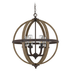 Fusion 24.75-Inch Outdoor Chandelier in Black by Quoizel Lighting