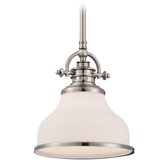 Grant Mini Pendant in Brushed Nickel by Quoizel Lighting