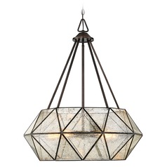 Tartan 28-Inch Pendant in Bronze by Savoy House