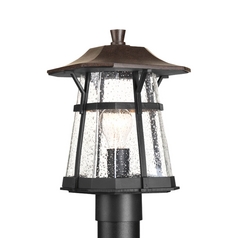 Derby Post Light in Bronze by Progress Lighting