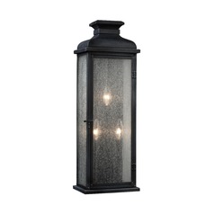 Pediment 23.88-Inch Outdoor Light in Weathered Zinc by Visual Comfort Studio