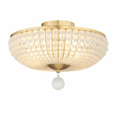 Bella 18-Inch Semi-Flush in Antique Gold by Crystorama Lighting