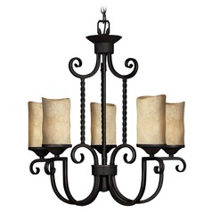 Casa 5-Light Chandelier in Olde Black by Hinkley Lighting