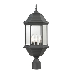 Thomas Lighting Spring Lake Matte Textured Black Post Light