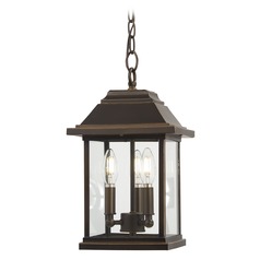 Mariner's Pointe Oil Rubbed Bronze with Gold Highlights Outdoor Hanging Light by Minka Lavery