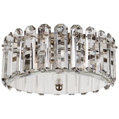 Aerin Bonnington Flush Mount in Polished Nickel by Visual Comfort Signature