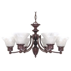 Chandelier in Old Bronze by Nuvo Lighting