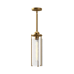 Alora Lighting Belmont Aged Gold Mini-Pendant Light with Cylindrical Shade