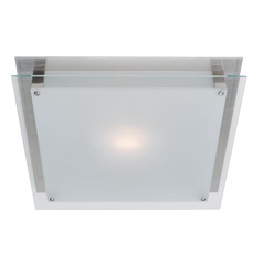 Vision Brushed Steel LED Flush Mount by Access Lighting