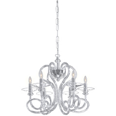 Metropolitan Family 6-Light Chandelier in Chrome by Metropolitan