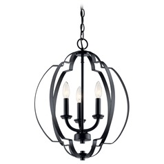 Voleta 3-Light Black Pendant by Kichler Lighting