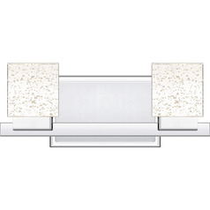 Zola Polished Chrome LED Bathroom Light by Quoizel Lighting