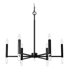 Hunter Fan Company Sunjai Matte Black Chandelier