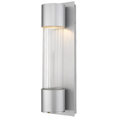 Striate Silver LED Outdoor Wall Light by Z-Lite