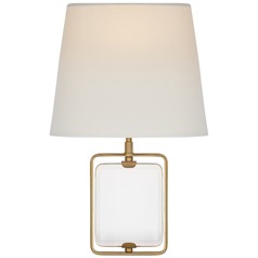 Suzanne Kasler Henri Framed Sconce in Antique Brass by Visual Comfort Signature