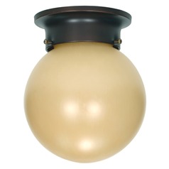 6-Inch Flush Mt. Ball Mahogany Bronze by Nuvo Lighting