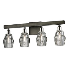 Citizen Graphite & Polished Nickel Bathroom Light by Troy Lighting
