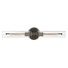 Vaughn 2-Light Vanity Light in Black Oxide & Brass by Hinkley Lighting