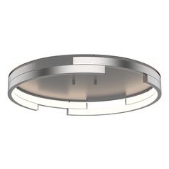 Anello Minor 19-Inch Wide LED Flush Mount in Brushed Nickel by Kuzco Lighting
