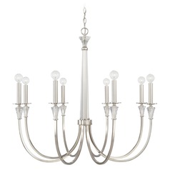 Laurent 35.75-Inch Chandelier in Polished Nickel by HomePlace by Capital Lighting