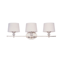 Rondo Polished Nickel Bathroom Light by Maxim Lighting