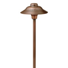 Path Essence 17-Inch Hammered Olde Copper LED Path Light by Hinkley Lighting