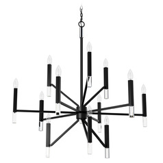 Hunter Fan Company Sunjai Matte Black Chandelier