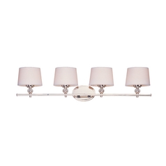 Rondo Polished Nickel Bathroom Light by Maxim Lighting
