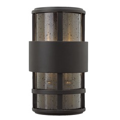 Saturn 12.50-Inch Satin Black Outdoor Wall Light by Hinkley Lighting