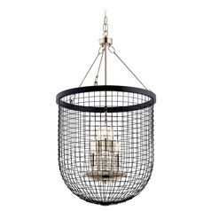 Byatt Large 6-Light Pendant in Black by Kichler Lighting