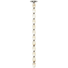 Collier 36 3000K 277V Alabaster Pendant in Nickel by VC Modern