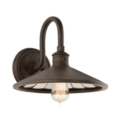 Brooklyn 12-Inch Wide Wall Sconce in Brooklyn Bronze by Troy Lighting