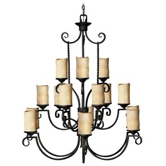 Casa 15-Light Chandelier in Olde Black by Hinkley Lighting